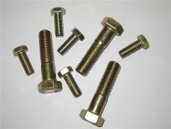 Mil spec bolts of various sizes that are used in the military and aerospace industry.